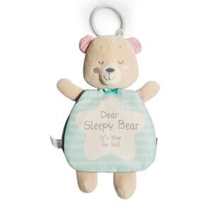 Dear Sleepy Bear Stroller Stories Crinkle Book Soft Washable Plush Lovey